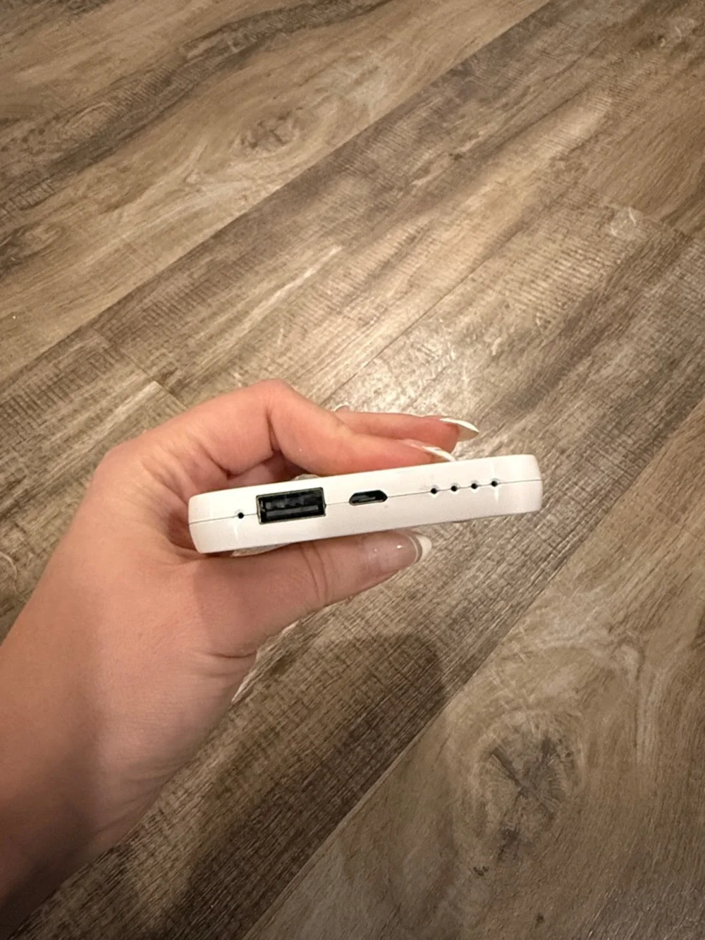 White Dallas Stars Power Bank Portable Charger
